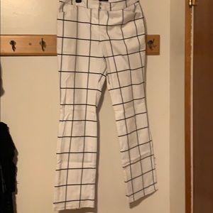 Express white and black dress pants